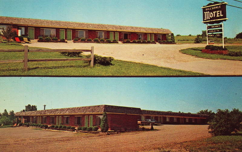 Baw Beese Inn (Hillsdale Motel) - Old Postcard (newer photo)